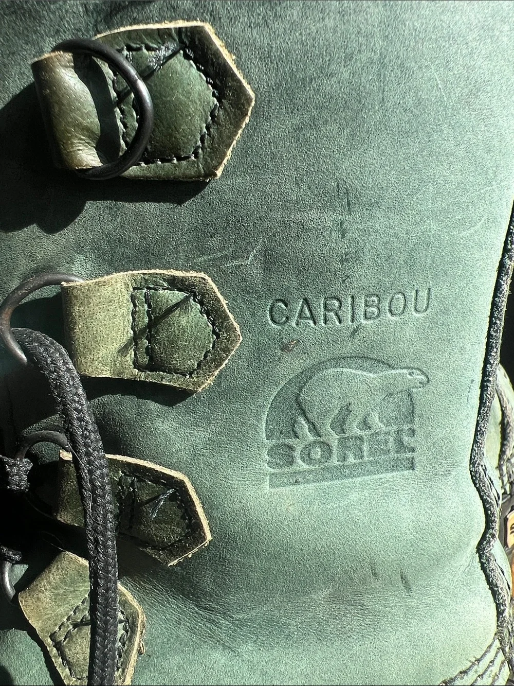 Sorel caribou Waterproof Winter Snow Boots - Green/Black